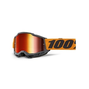 MXゴーグル 100% 24sp ACCURI2 ゴーグル Orange 【レッドミラーレンズ標準装備】 モトクロス 正規輸入品 WESTWOODMX