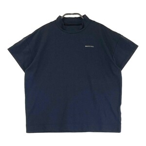 【1円】BRIEFING GOLF ブリーフィング 2023年モデル モックネック半袖Tシャツ ネイビー系 M [240101202331] レディース