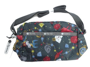 未使用品 レスポートサック LesportSAC ショルダーバッグ KEEPSAKE MEMORY プリント グリーン系 ダニエラクロスボディ DANIELLA CROSSBODY