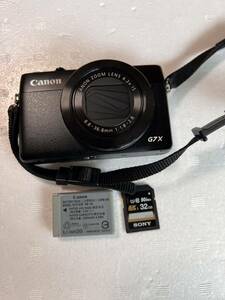 Canon キャノン PowerShot パワーショット G7Xコンパクトデジタルカメラ SDカード ケース ストラップ付き