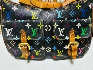 LOUIS VUITTON ルイ・ヴィトン☆モノグラムマルチカラー ロッジGM ☆レザー ショルダーバッグ ルイヴィトンモノグラム　ノワール　中古