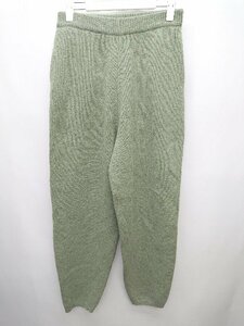 ◇ ◎ ●未使用● MOUSSY マウジー バルーンシルエット WOOL KNIT パンツ サイズ1 カーキ系 レディース P