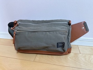 【中古】PORTER ポーター ROOT WAIST BAG ルートウエストバッグ オリーブ