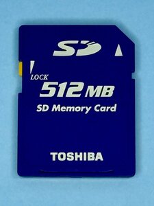 TOSHIBA 東芝 SDカード 512MB 1枚 フォーマット済み 動作確認済みジャンク品