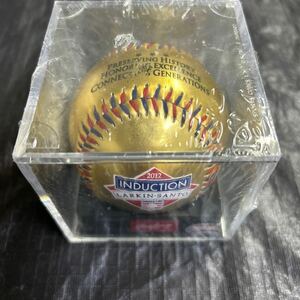 MLB 2012年 バリーラーキン&ロンサント 殿堂入り記念 ローリング社制作ゴールデンボール.バリーラーキン 生涯スタッドメモリアルボール