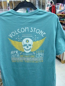 VOLCOM STONE ボルコム 半袖Tシャツ グレー (L)　