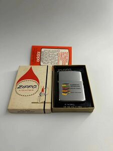 未使用品　Coca-Cola　Zippo 　コカ・コーラ　ジッポー　シルバー仕上げ　1974年製造　販売促進用　希少品