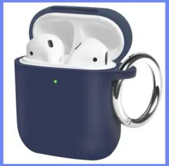 ⭐️OTOFLY AirPods 保護ケース シリコン カラビナ付き ブルー 青