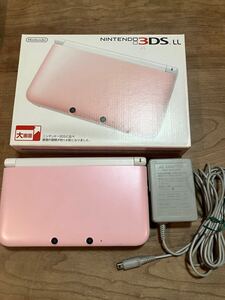 任天堂　 3DSLL ピンクホワイト　ソフト付き