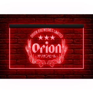 P200 // LED ネオンライトサイン Orion Beer オリオンビール■サイズ(約)：W400mm x H300mm 