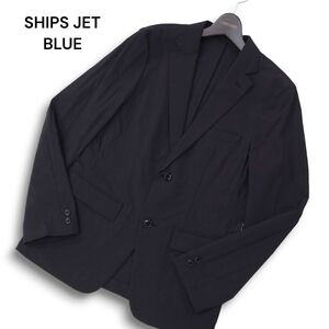 SHIPS JET BLUE シップス 通年 ストレッチ★ 2B テーラード ジャケット Sz.M　メンズ 黒　C4T07440_8#O