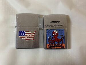 Zippo ジッポ　USA MATCHLESS PERFORMANCE GIANT OCTOPUS 1996年製 2006年製　2点セット