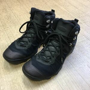 KEEN VENTURE MID WP 防水透湿 トレッキングシューズ ブーツ 26.5cm 黒 ブラック アウトドア 