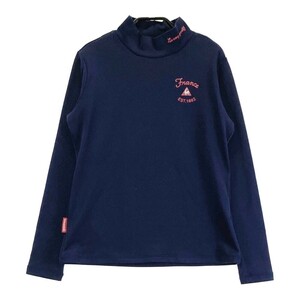 LECOQ GOLF ルコックゴルフ 裏起毛 ハイネック 長袖 Tシャツ ネイビー系 M [240101176991] ゴルフウェア レディース