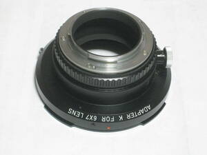 PENTAX ADAPTER　K　FOR 6x7 LENS 　　ペンタックス　67レンズ　Kマウント　アダプター