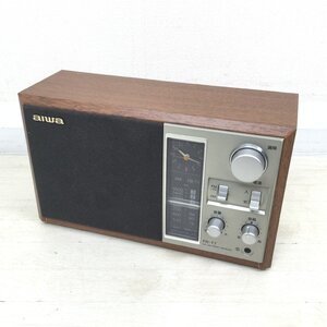 1301 アイワ AIWA 時計付き ホームラジオ FR-T7 ラジオ FM/AM 1999年製　昭和レトロ