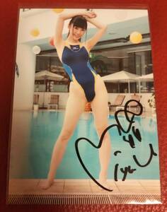 稲森美優　直筆サイン入り生写真　美品　イベント特典　