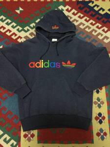 80s adidas old sweat vintage デサント製 オールドアディダス スウェット レインボー トレフォイル パーカー ビンテージ ヴィンテージ