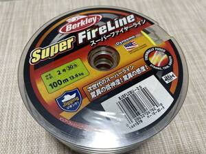 送料350円 即決!!新品2号 30lb 100m巻きスーパーファイヤーライン 色グリーン BerkleyバークレイSuper FireLineファイヤーライン/定形外