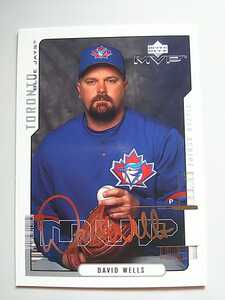 2000 Upperdeck MVP Silver Script David Wells