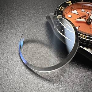 SEIKO 4R34-00A0 SBSC001 SSK001 等用 風防 31.5x3.0 サファイアクリスタル フラット ブルーAR 青 社外 部品 セイコー MOD カスタム パーツ