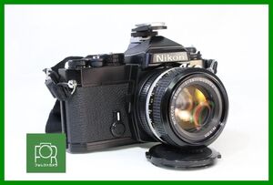 【動作保証・点検済】良品■Nikon FE ブラック 3383108 / AI改 NIKKOR 50mm F1.4 3821381■■シャッター全速・露出計完動■RRR635