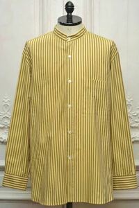 定価69300 S CRISTASEYA クリスタセヤ JAPANESE STRIPED COTTON MAO SHIRT ストライプ シャツ ポールハーデン マルジェラ