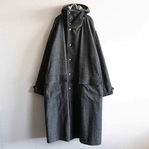 【90S/アーカイブ】Y’s for men【フーデッド ロング コート】 L ワイズフォーメン YOHJI YAMAMOTO ヨウジヤマモト u2411017