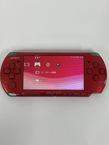 100円～★SONY PSP PSP-3000 本体 レッド プレイステーションポータブル PlayStation Portable バッテリー付