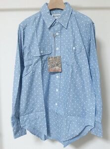 Engineered Garments エンジニアードガーメンツ WORKADAY Utility Shirt Star Chambray スター柄 シャンブレー ワーク シャツ S