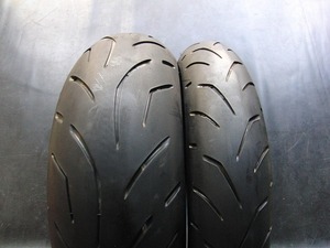 中古前後セット!ブリヂストン◎S20 EVO・S20. 120/70ZR17. 190/50ZR17. VP536:21114