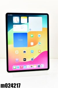 白ロム SIMフリー au SIM解 Apple iPad Pro 12.9inch(第4世代) Wi-Fi+Cellular 128GB OS17.5.1 シルバー MY3D2J/A 初期化済 【m024217】