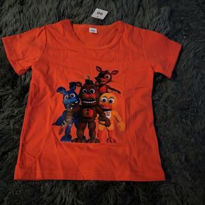 新品★オレンジクFive Nights at Freddy’のTシャツ★90★半袖Tシャツ ★ユニセックス