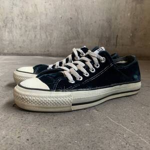 CONVERSE USA製 ALL STAR ローカット ベルベット 24.5cm コンバース オールスター