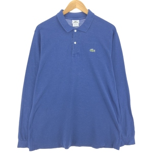 古着 90年代 ラコステ LACOSTE フランス企画 長袖 ポロシャツ フランス製 5 メンズL ヴィンテージ /eaa440025