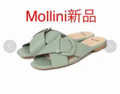 SALE❗️Mollini クロスフラットサンダル　ミント