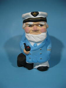 UNK マドロス人形 セラミック製 貯金箱 高さ14cm UNK Vintage Ceramic Coin Bank Sailor (中古・美品)