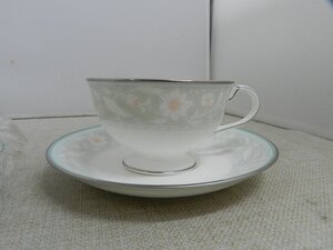 ノリタケ　FAIRMONT　カップ＆ソーサー　2客　ペアセット　未使用品　銀彩　4408　Noritake