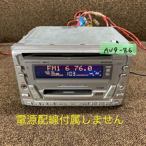 AV9-86 激安 カーステレオ JVC KW-MCD400 14790887 CD FM/AM プレーヤー オーディオ 本体のみ 簡易動作確認済み 中古現状品