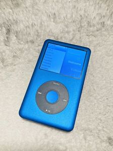 希少Apple iPod classic 第6.5世代 160GBから256GB ブルー 青色 青カスタム　改造 MC297J MC293J