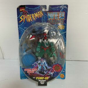 未開封品 SHARK TRAP SPIDER-MAN with Pump-Up Inflatable Shark Trap * Web Splashers Series * スパイダーマン フィギュア S-017