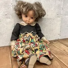 ヴィンテージ 昭和レトロ スリープアイ ブロンズヘア 人形 少女 コレクション