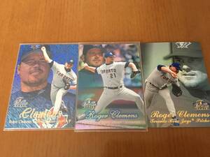 【MLB通算354W】Roger Clemens ３枚　【1998 Flair Showcase Row1,2,3】