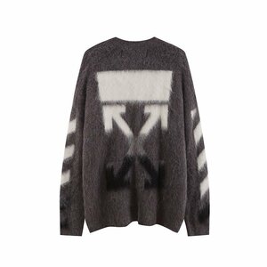 OFF-WHITE オフホワイト セーター ニット メンズファッション トップス セーター 希少 中古 Mサイズ