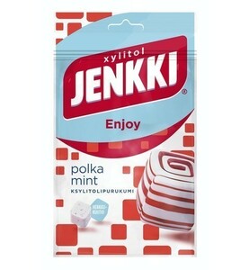 Cloetta Jenkki クロエッタ イェンキ ポルカ ミント味 キシリトール ガム 10袋×70g フィンランドのお菓子です