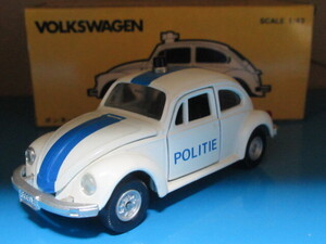 フォルクスワーゲン ポリスカー POLITIE 日本製 1/43 VOLKSWAGEN POLICE CAR トミー TOMICA DANDY VW カドー