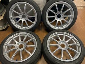 ◆YOKOHAMA アドバンRS2 18インチ◆7.5J+48 5H114.3◆アドバンdB 215/45R18 2022年製造◆MAZDA3 アクセラ ノア ヴォクシー等◆