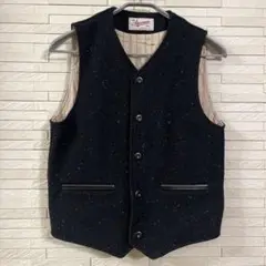 【着用1回】THE STEVENSON OVERALL ウール　牛革　ベスト