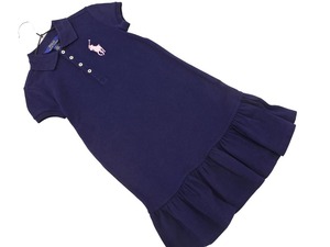 POLO RALPH LAUREN ポロ ラルフローレン ビッグポニー ポロ シャツ ワンピース size6（115〜120cm）/紺 ■◆ ☆ elc5 子供服