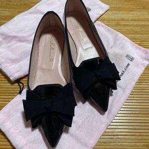 Pretty Ballerinas リボンローヒール23.5、プリティーバレリーナ エナメル 37黒